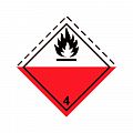 Знак опасности &amp;quot;Самовозгорающиеся вещества&amp;quot; 4 класс