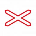 Дорожный знак 1.3.1 "Однопутная железная дорога"