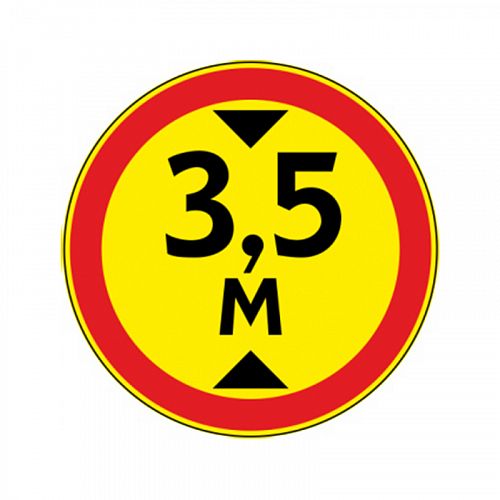 Временный знак 3.13 &amp;quot;Ограничение высоты&amp;quot;